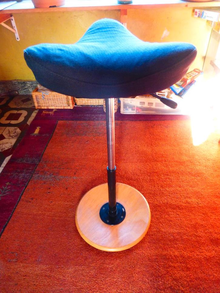 Stokke Varier Move, Maison & Meubles, Chaises de bureau, Utilisé, Tabouret de bureau, Noir, Ergonomique, Enlèvement