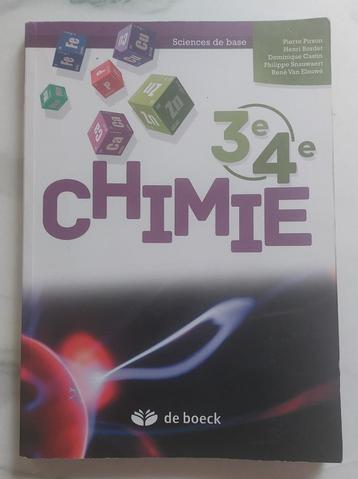 CHIMIE 3/4 édition De Boeck