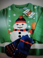 Prachtige kersttrui +gratis anti-slip kerstsokken, Kinderen en Baby's, Babykleding | Maat 68, Nieuw, Ophalen of Verzenden, Geen merk