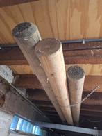 Ronde houten paal/balk 3 meter (grenen), Tuin en Terras, Palen, Balken en Planken, Ophalen, Zo goed als nieuw, Balken