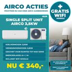 AUX Airco Split Unit 3,5kW + Gratis WiFi - Laagste prijs!, 3 vitesses ou plus, Classe énergétique A ou plus économe, Ventilation