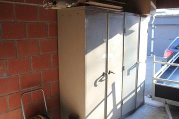 Metalen kasten, Huis en Inrichting, Kasten | Roldeurkasten en Archiefkasten, Ophalen, Gebruikt, Meerdere deuren, 50 tot 100 cm