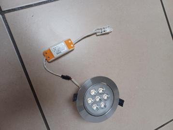 6 verzonken 7w 220V roestvrijstalen LED-spots beschikbaar voor biedingen
