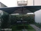 Tuinparasol 4x4 meter met zware voet 50x50 cm, Tuin en Terras, Ophalen