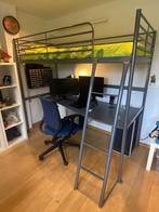 Hoogslaper + Bureaublad, Huis en Inrichting, Slaapkamer | Stapelbedden en Hoogslapers, Ophalen, Gebruikt, Eenpersoons, 200 cm