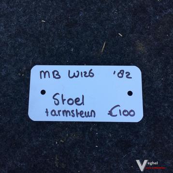 Mercedes W126 1982    Bestuurderstoel incl armsteun  beschikbaar voor biedingen