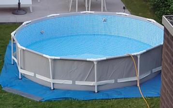 Zwembad Intex Prism Frame grijs, 3.66 x 0.76 beschikbaar voor biedingen