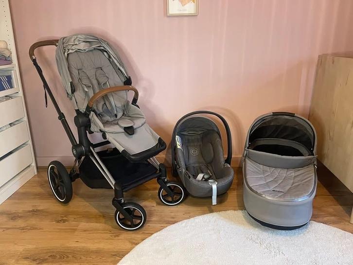 Poussette CYBEX PRIAM, Kinderen en Baby's, Kinderwagens en Combinaties, Zo goed als nieuw, Combiwagen, Overige merken, Met autostoeltje