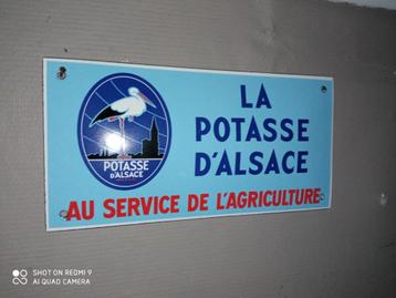 Plaque émaillée LA POTASSE D' ALSACE, Enlèvement ou Envoi, Comme neuf