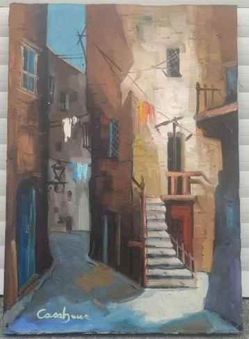 huile sur toile signe canhoux beschikbaar voor biedingen