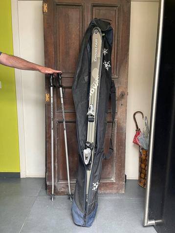 Dynastar Nova ski’s 170cm met opbergzak en stokken, Enlèvement, Utilisé, Ski, Bâtons