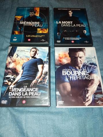 A vendre en DVD 4 films de la saga Jason Bourne 