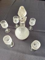 Anthieke Karaf met 5 borrelglaasjes, Antiek en Kunst, Antiek | Glaswerk en Kristal, Ophalen of Verzenden
