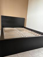 Ikea Malm bed 160cm, Huis en Inrichting, Slaapkamer | Bedden, Ophalen, Gebruikt, Zwart, Tweepersoons