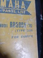 Livre  origine pieces detachees   R D 50 D X, Motos, Enlèvement