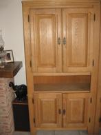 3 eiken kasten in lichte kleur ( 150 € het stuk ), Ophalen, Gebruikt, Eikenhout, Minder dan 150 cm