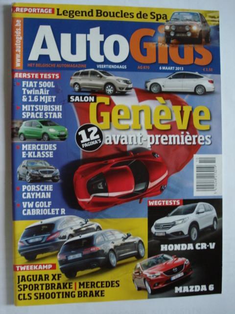 AutoGids 870 Mazda 6/Honda CR-V/Jaguar XF Sportbrake/Mercede, Boeken, Auto's | Folders en Tijdschriften, Gelezen, Algemeen, Verzenden