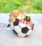 tirelire baby juventus en resine neuve, Ophalen of Verzenden, Nieuw, Kunststof, Overige thema's