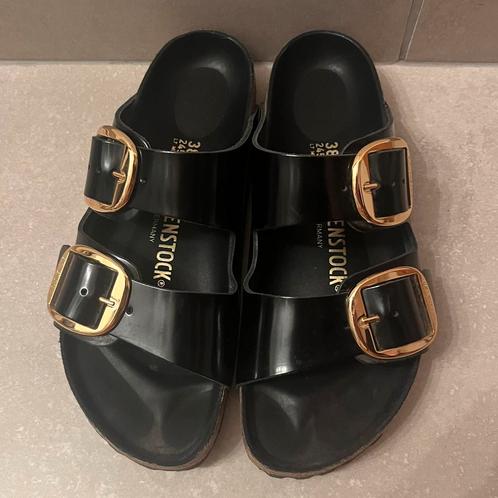 Birkenstock Arizona Big Buckle, Kleding | Dames, Schoenen, Zo goed als nieuw, Slippers, Zwart, Ophalen of Verzenden