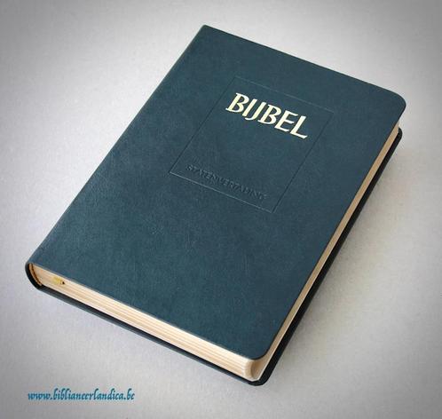Luxe BIJBEL STATENVERTALING (1995) Volleder, als NIEUW!, Boeken, Godsdienst en Theologie, Zo goed als nieuw, Christendom | Protestants