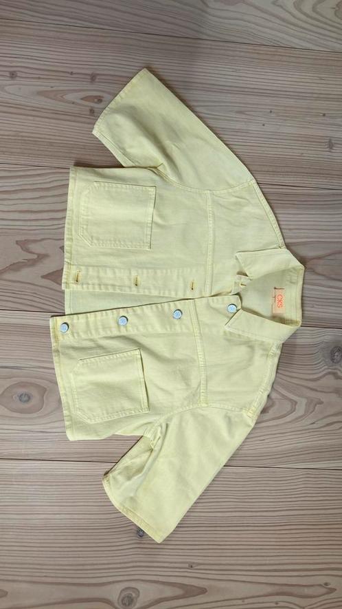 CKS gele jas jeans meisje maat xs 12 jaar, Kinderen en Baby's, Kinderkleding | Maat 152, Zo goed als nieuw, Meisje, Jas, Ophalen of Verzenden