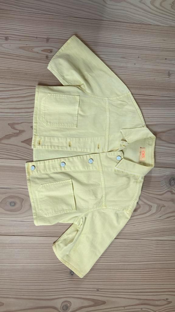 CKS gele jas jeans meisje maat xs 12 jaar, Kinderen en Baby's, Kinderkleding | Maat 152, Zo goed als nieuw, Meisje, Jas, Ophalen of Verzenden
