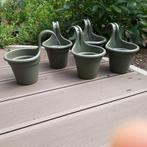 5 balkon bloempotten en planten, Tuin en Terras, Ophalen, Zo goed als nieuw, Tuin