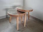 Bijzet Tafeltjes, Huis en Inrichting, Ophalen, Rond, Zo goed als nieuw, Minder dan 100 cm