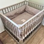 Grijze rechthoekige babybox + matras + boxtoren, Ophalen, Zo goed als nieuw, Rechthoekig