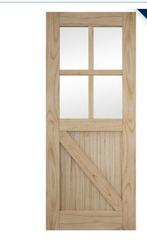 Houten schuifdeur (staldeur), Doe-het-zelf en Bouw, Deuren en Vliegenramen, Ophalen, Schuifdeur, Nieuw, 215 cm of meer