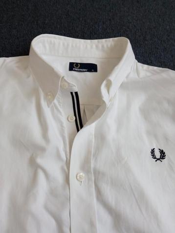 Fred Perry overhemd wit Oxford button down maat XL nieuw  beschikbaar voor biedingen