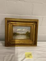 Schilderij - stilleven aan de waterkant, Antiek en Kunst, Ophalen