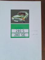 Mercedes-Benz 280 S  280 SE  08/72, Ophalen of Verzenden, Zo goed als nieuw, Mercedes