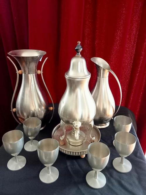 Te koop sfeervolle antieke decoratie spullen, Antiek en Kunst, Antiek | Tin, Ophalen of Verzenden