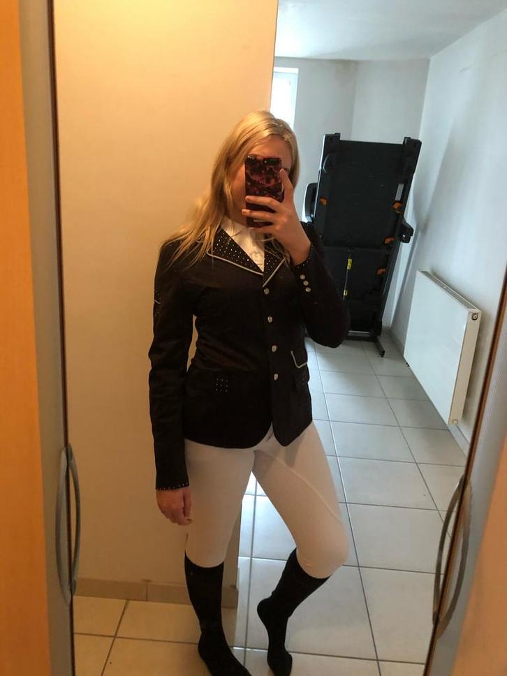 Wedstrijd outfit te koop (ook apart), Animaux & Accessoires, Vêtements d'équitation, Neuf, Femmes, Vêtements d'extérieur, Enlèvement
