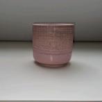 Set van bloempotjes en windlicht in roze., Tuin en Terras, Ophalen, Zo goed als nieuw