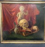 Antieke schilderij MEMENTO MORI VANITAS, Ophalen