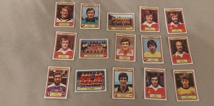 15 panini stickers belgie voetbal 1979, Verzamelen, Sportartikelen en Voetbal, Zo goed als nieuw, Poster, Plaatje of Sticker, Verzenden
