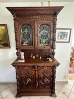 Set van Mechelse kast met tafel en 4 stoelen, Antiek en Kunst, Antiek | Meubels | Kasten, Ophalen