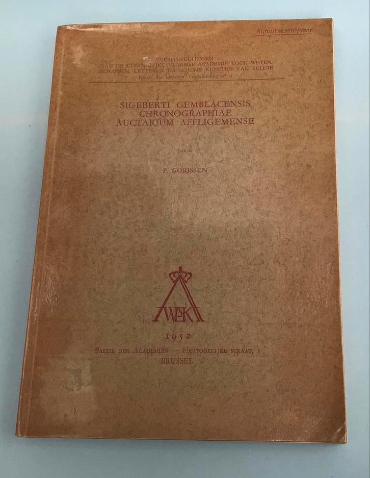 Sigeberti Gemblacensis Chronographiae Auctarium Affligemense, Boeken, Geschiedenis | Nationaal, Zo goed als nieuw, Ophalen of Verzenden