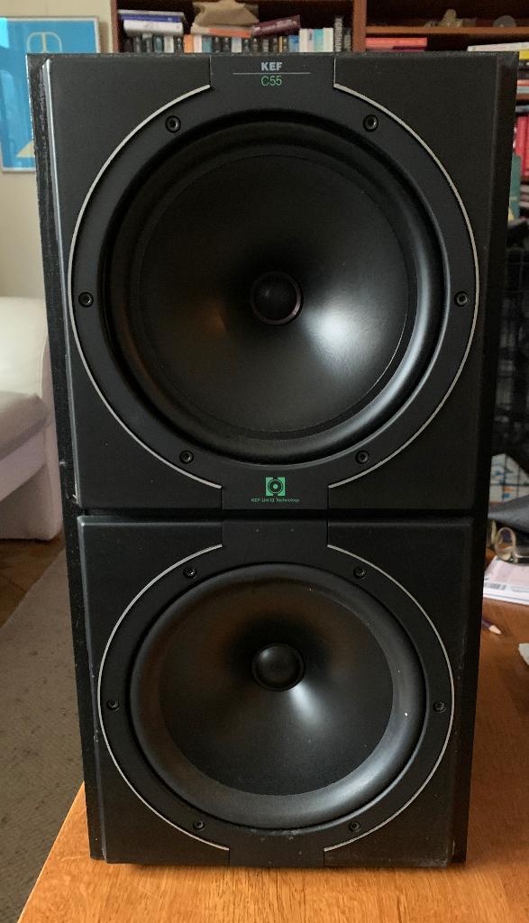 paar Luidsprekers, merk KEF C55, Audio, Tv en Foto, Luidsprekerboxen, Gebruikt, Center speaker, 120 watt of meer, Overige merken