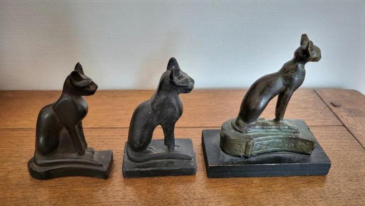 3 oude Bastet-katten, Antiek en Kunst, Kunst | Niet-Westerse kunst, Ophalen of Verzenden