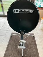 Schotel +coaxkabel 20 m en kop +M7 +staander, Ophalen, Gebruikt