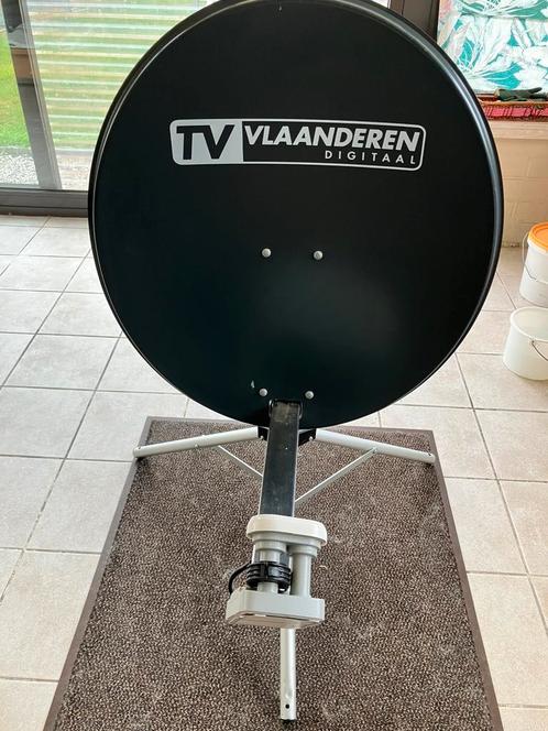 Schotel +coaxkabel 20 m en kop +M7 +staander, Audio, Tv en Foto, Schotelantennes, Gebruikt, Ophalen