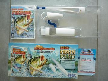 SEGA bass fishing wii + Fish'n Pack beschikbaar voor biedingen