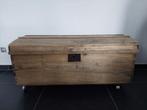 Houten Koffer op wieltjes, Ophalen, Gebruikt, Overige materialen, Wieltjes