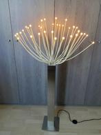 Vloerlamp, sfeerlamp, boom met inox poot, geen schade, Huis en Inrichting, Lampen | Vloerlampen, Nieuw, 100 tot 150 cm, Metaal