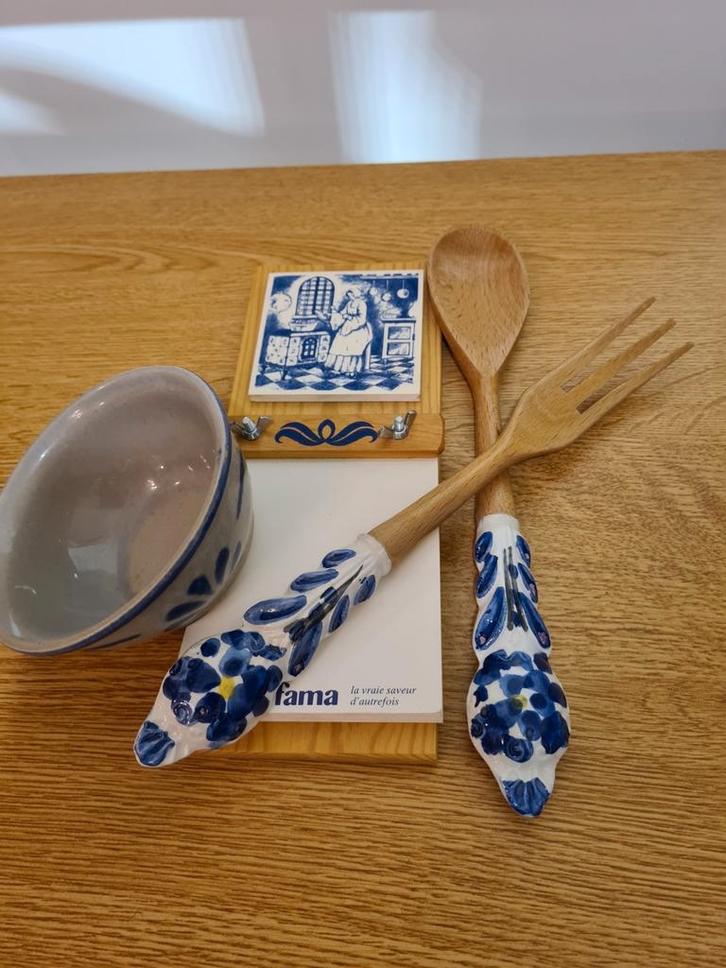Notitie blokje, siervork en lepel en assortie potje., Huis en Inrichting, Keuken | Keukenbenodigdheden, Nieuw, Ophalen of Verzenden