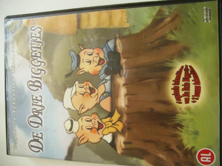 De Drie Biggetjes, Cd's en Dvd's, Dvd's | Tekenfilms en Animatie, Gebruikt, Tekenfilm, Alle leeftijden, Ophalen of Verzenden