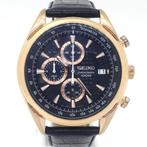 Seiko horloge, Handtassen en Accessoires, Horloges | Heren, Leer, Verzenden, Polshorloge, Nieuw